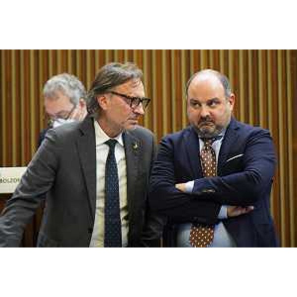 Il leghista Giuseppe Ghersinich con il dem Diego Moretti - Il leghista Giuseppe Ghersinich con il dem Diego Moretti