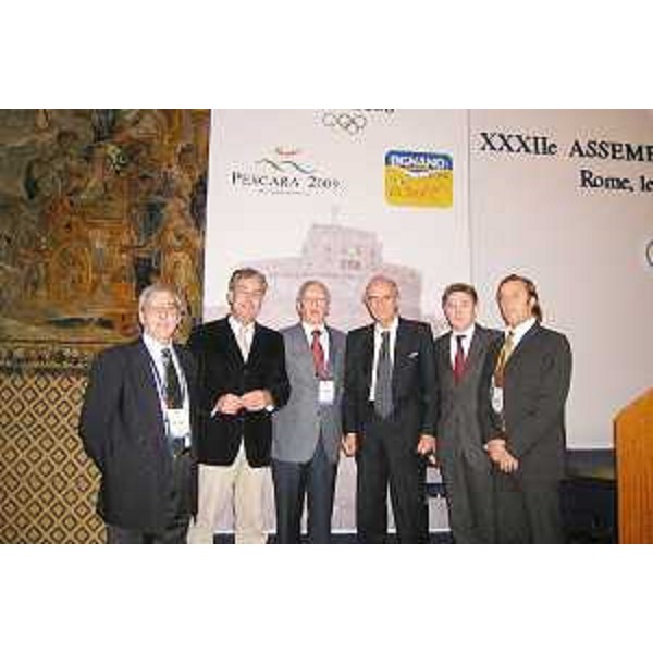 Roberto Antonaz (Assessore regionale Sport) a Roma per illustrare "Lignano 2005". (Roma 11/11/03)