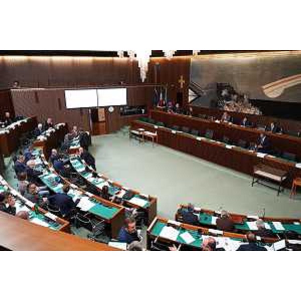 L'Aula durante i lavori - L'Aula durante i lavori