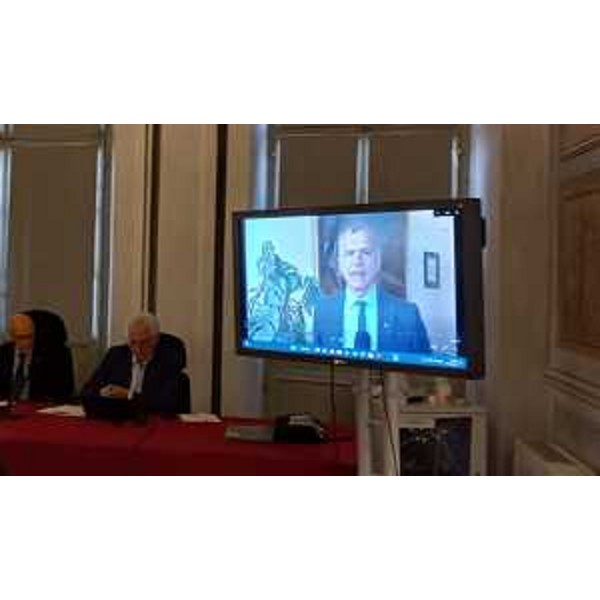 L'intervento in videocollegamento di Piero Mauro Zanin, presidente del Consiglio regionale - L'intervento in videocollegamento di Piero Mauro Zanin, presidente del Consiglio regionale