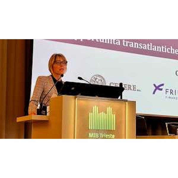 L'assessore regionale Barbara Zilli nel corso del suo intervento - L'assessore regionale Barbara Zilli nel corso del suo intervento