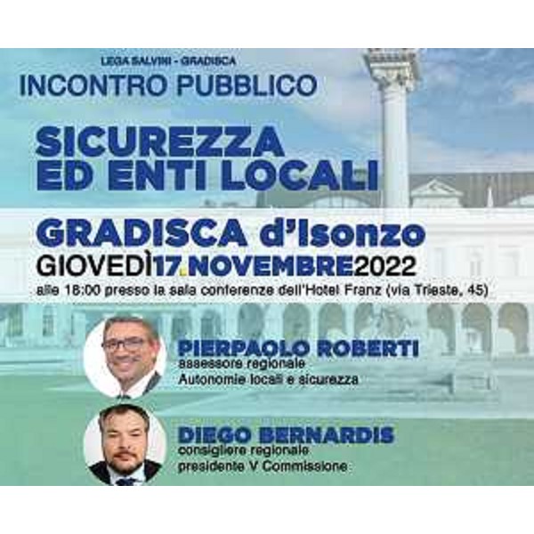 La locandina dell'evento in programma a Gradisca d'Isonzo - La locandina dell'evento in programma a Gradisca d'Isonzo