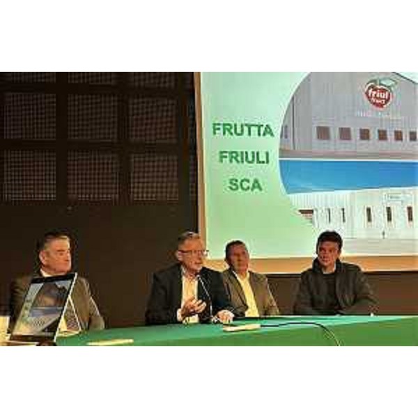 L'intervento dell'assessore regionale alle Risorse agroalimentari Stefano Zannier durante l'assemblea di Frutta Friuli - L'intervento dell'assessore regionale alle Risorse agroalimentari Stefano Zannier durante l'assemblea di Frutta Friuli