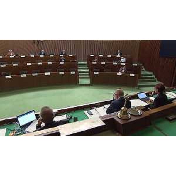 Una seduta della III Commissione - Una seduta della III Commissione