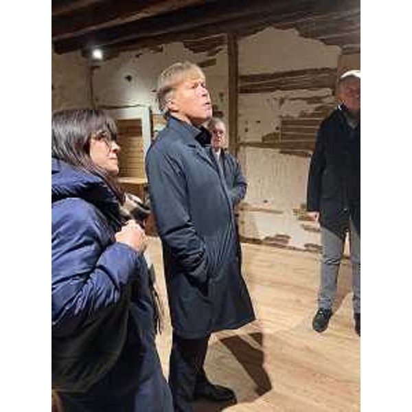 L'assessore regionale alle Attività produttive e turismo Sergio Emidio Bini con la sindaca di Majano Elisa De Sabbata, visita il complesso medievale dell'Hospitale di San Giovanni di Gerusalemme - L'assessore regionale alle Attività produttive e turismo Sergio Emidio Bini con la sindaca di Majano Elisa De Sabbata, visita il complesso medievale dell'Hospitale di San Giovanni di Gerusalemme