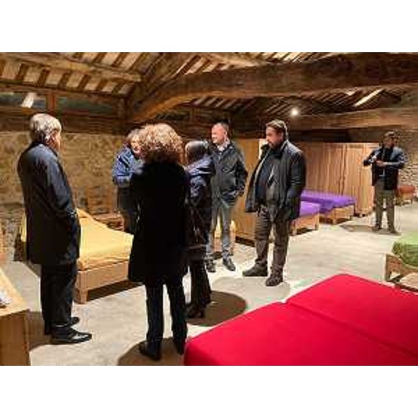 L'assessore regionale alle Attività produttive e turismo Sergio Emidio Bini visita il complesso medievale dell'Hospitale di San Giovanni di Gerusalemme - L'assessore regionale alle Attività produttive e turismo Sergio Emidio Bini visita il complesso medievale dell'Hospitale di San Giovanni di Gerusalemme