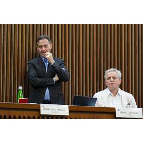 Massimo Moretuzzo (a sinistra) e Giampaolo Bidoli, consiglieri del Patto per l'Autonomia - Massimo Moretuzzo (a sinistra) e Giampaolo Bidoli, consiglieri del Patto per l'Autonomia