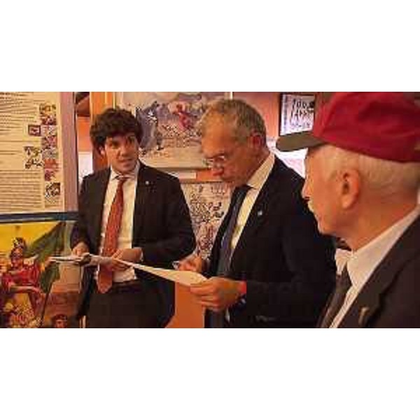 Il consigliere regionale Simone Polesello, il presidente Piero Mauro Zanin e il generale Pio Langella - Il consigliere regionale Simone Polesello, il presidente Piero Mauro Zanin e il generale Pio Langella