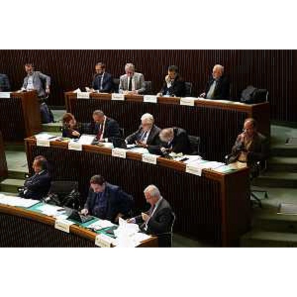 I banchi del Centrodestra in aula - I banchi del Centrodestra in aula