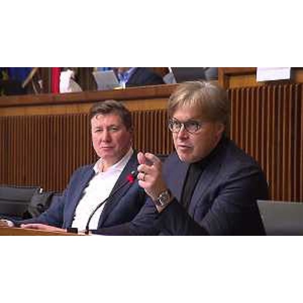 Alberto Budai (Lega), presidente della II Commissione, con l'assessore regionale Sergio Emidio Bini - Alberto Budai (Lega), presidente della II Commissione, con l'assessore regionale Sergio Emidio Bini