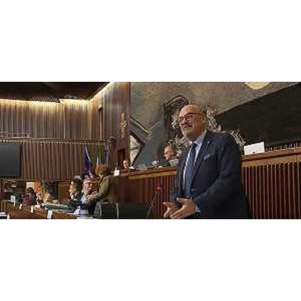 L'intervento dell'assessore Fvg al Patrimonio, Sebastiano Callari - L'intervento dell'assessore Fvg al Patrimonio, Sebastiano Callari