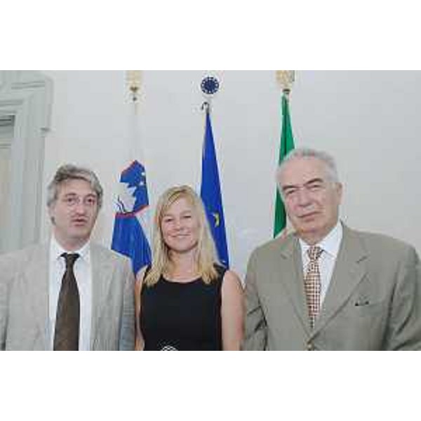Il Presidente del Friuli Venezia Giulia Renzo Tondo riceve il Console generale di Slovenia a Trieste Joze Susmelj, nella sede della Regione a Trieste. (Trieste 11/07/08)