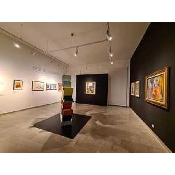 Una delle sezioni della mostra inaugurata oggi alla galleria Spazzapan di Gradisca d'Isonzo - Una delle sezioni della mostra inaugurata oggi alla galleria Spazzapan di Gradisca d'Isonzo