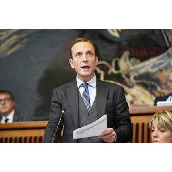 Il governatore Massimiliano Fedriga - Il governatore Massimiliano Fedriga