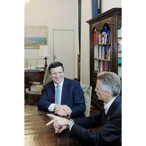 Riccardo Illy (Presidente Regione Friuli Venezia Giulia) incontra Josè Manuel Barroso (Presidente Commissione Europea). (Trieste 08/11/07)