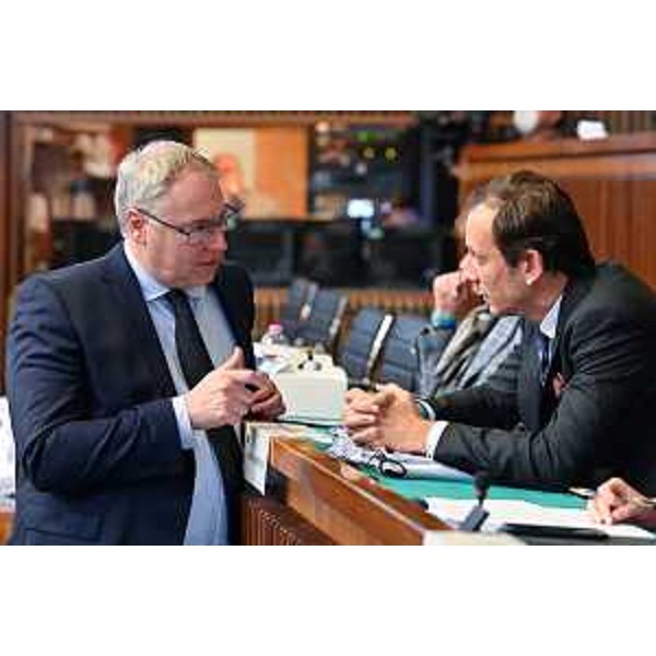 Mauro Bodin (Lega) con il governatore Massimiliano Fedriga - Mauro Bodin (Lega) con il governatore Massimiliano Fedriga