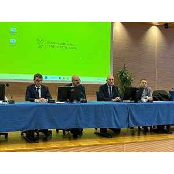 L'assessore regionale ai Sistemi informativi, Sebastiano Callari, nel corso della presentazione del nuovo strumento eAppaltiFvg-Sistema acquisti telematici. - L'assessore regionale ai Sistemi informativi, Sebastiano Callari, nel corso della presentazione del nuovo strumento eAppaltiFvg-Sistema acquisti telematici.