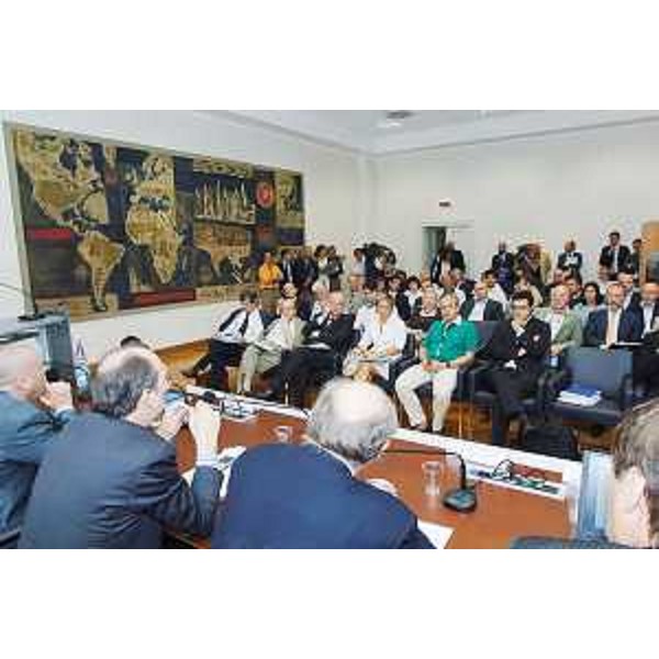 La conferenza finale del Progetto di Cooperazione transfrontaliera "Portus", nel palazzo della Regione a Trieste. (Trieste 15/07/08)