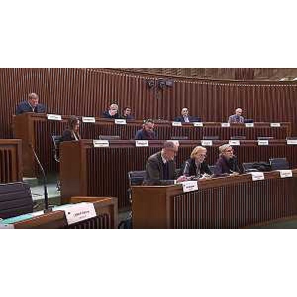 Consiglieri regionali e auditi durante la seduta della II Commissione - Consiglieri regionali e auditi durante la seduta della II Commissione