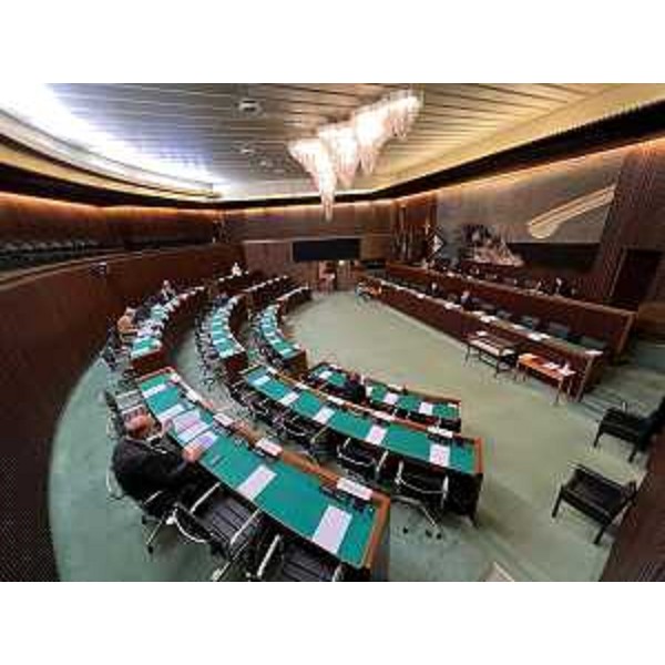 La III Commissione riunita nell'aula consiliare - La III Commissione riunita nell'aula consiliare