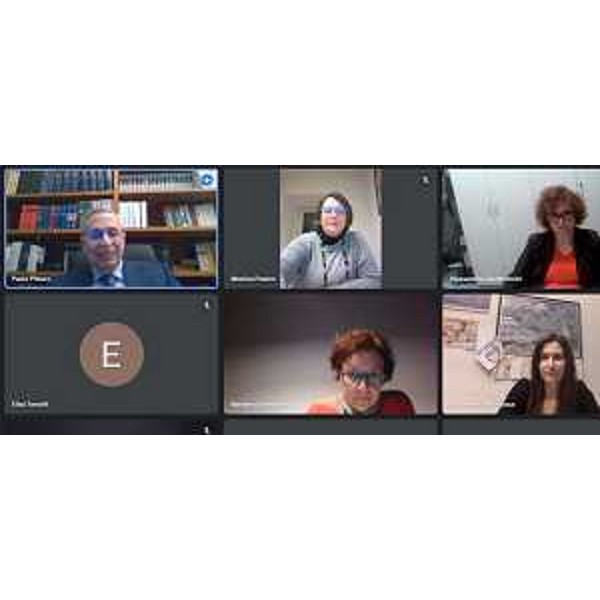 Un momento del webinar organizzato oggi dal Garante - Un momento del webinar organizzato oggi dal Garante