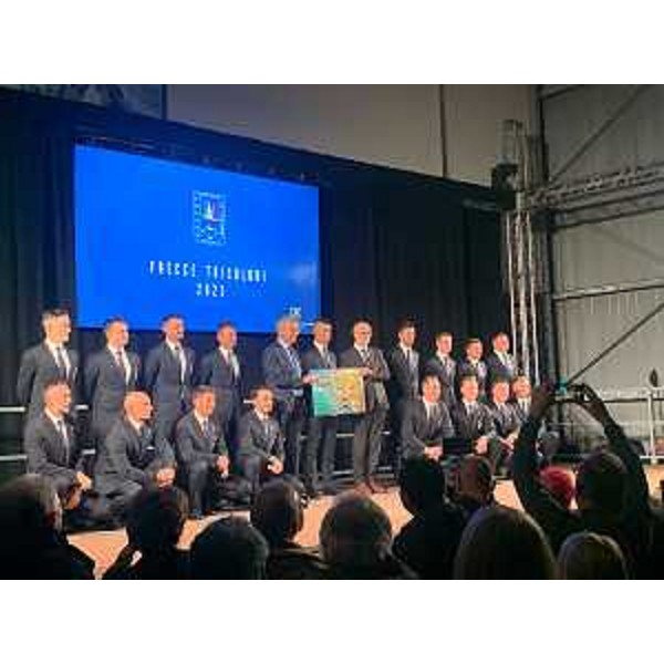 Il presidente del Cr Fvg, Piero Mauro Zanin, con il vicegovernatore Fvg, Riccardo Riccardi, alla presentazione del calendario Pan - Il presidente del Cr Fvg, Piero Mauro Zanin, con il vicegovernatore Fvg, Riccardo Riccardi, alla presentazione del calendario Pan