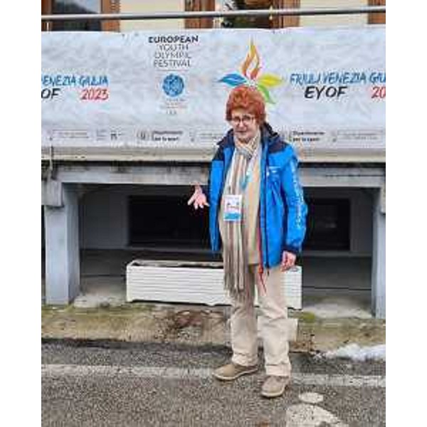 L'assessore alla Cultura e allo Sport Tiziana Gibelli a Claut per le gare degli Eyof 2023 - L'assessore alla Cultura e allo Sport Tiziana Gibelli a Claut per le gare degli Eyof 2023