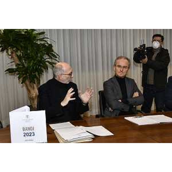 Il vicegovernatore, Riccardi, e il presidente di Fondazione Friuli, Morandini - Il vicegovernatore, Riccardi, e il presidente di Fondazione Friuli, Morandini