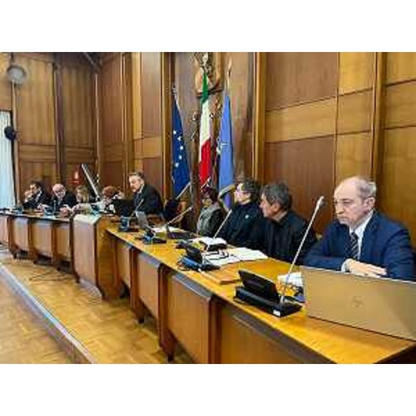 I protagonisti istituzionali e tecnici delle audizioni seguono i lavori moderati dal presidente della V Commissione, Diego Bernardis (Lega) - I protagonisti istituzionali e tecnici delle audizioni seguono i lavori moderati dal presidente della V Commissione, Diego Bernardis (Lega)