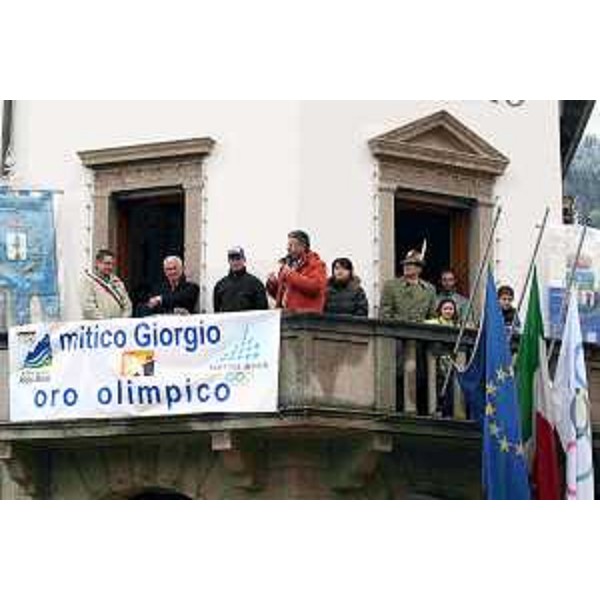 Roberto Antonaz (Assessore regionale all’istruzione, cultura, sport e pace) a convegno in Carnia, terra di campioni (Paluzza e montagnia friulana in festa per G. Di Centa (Paluzza, 29/04/06)