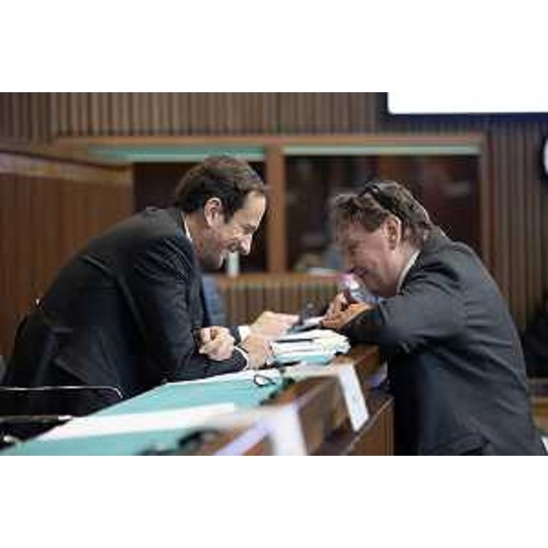 Danilo Slokar (Lega) insieme al governatore del Fvg, Massimiliano Fedriga - Danilo Slokar (Lega) insieme al governatore del Fvg, Massimiliano Fedriga