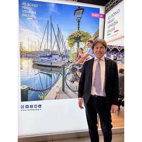 L'assessore regionale al Turismo Sergio Emidio Bini alla Bit di Milano - L'assessore regionale al Turismo Sergio Emidio Bini alla Bit di Milano