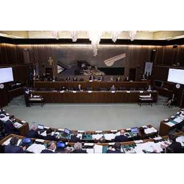 L'Aula durante i lavori - L'Aula durante i lavori