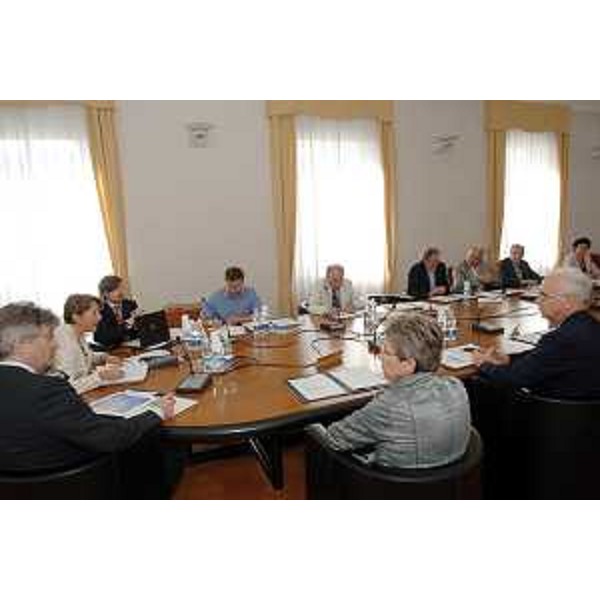 Renzo Tondo (Presidente Regione Friuli Venezia Giulia) durante un incontro al Senato accademico friulano. (Udine 22/07/08)