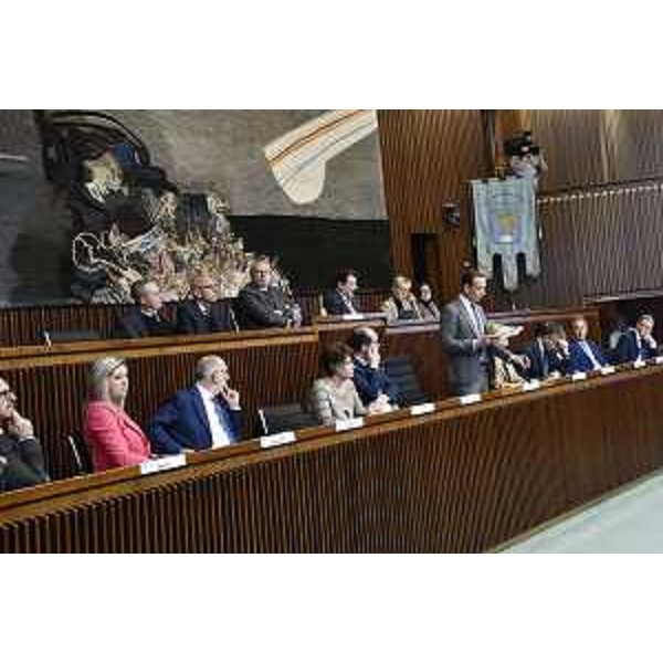 La presentazione del programma di governo del governatore del Friuli Venezia Giulia Massimiliano Fedriga in Consiglio regionale. - La presentazione del programma di governo del governatore del Friuli Venezia Giulia Massimiliano Fedriga in Consiglio regionale.