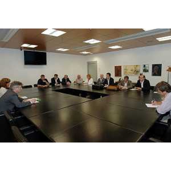 Renzo Tondo (Presidente Regione Friuli Venezia Giulia) incontra le Organizzazioni sindacali Cgil, Cisl e Uil. (Udine 21/07/08)