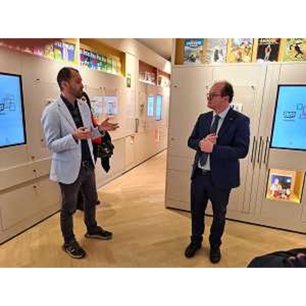 Il vicegovernatore Mario Anzil in visita al Paff! Internatiola museum of comic art di Pordenone - Il vicegovernatore Mario Anzil in visita al Paff! Internatiola museum of comic art di Pordenone