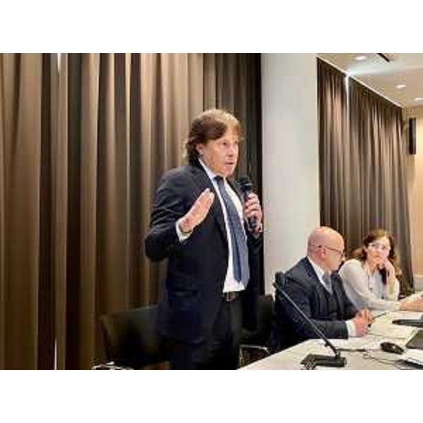 L'assessore regionale alle Attività produttive e turismo Sergio Emidio Bini all'apertura dell'assemblea territoriale di Confcooperative Alpe Adria - Udine, 15 maggio 2023 - L'assessore regionale alle Attività produttive e turismo Sergio Emidio Bini all'apertura dell'assemblea territoriale di Confcooperative Alpe Adria - Udine, 15 maggio 2023
