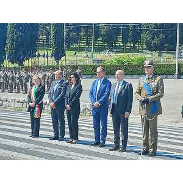 Le autorità al Sacrario di Redipuglia - Le autorità al Sacrario di Redipuglia