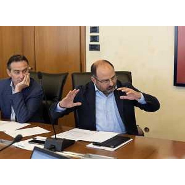 Il dem Diego Moretti (a dx) e Massimo Moretuzzo (Patto-Civica) - Il dem Diego Moretti (a dx) e Massimo Moretuzzo (Patto-Civica)