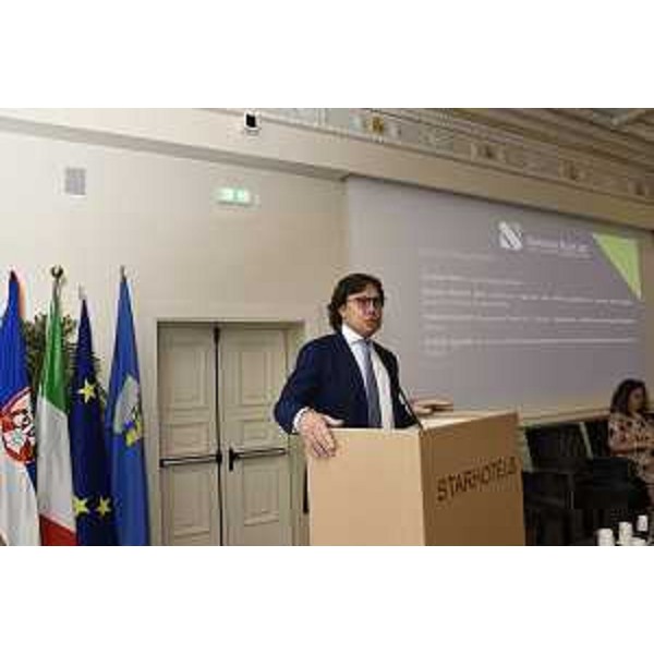 Lassessore regionale alle Attività produttive e turismo Sergio Emidio Bini durante levento "La regionalizzazione delle catene europee del valore: il sistema nord est riferimento per i Balcani occidentali" - Lassessore regionale alle Attività produttive e turismo Sergio Emidio Bini durante levento "La regionalizzazione delle catene europee del valore: il sistema nord est riferimento per i Balcani occidentali"