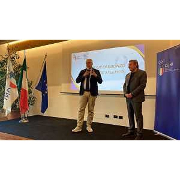 Il presidente del Cr Fvg, Mauro Bordin, e il presidente del Coni Fvg, Giorgio Brandolin, a Fiume Veneto - Il presidente del Cr Fvg, Mauro Bordin, e il presidente del Coni Fvg, Giorgio Brandolin, a Fiume Veneto