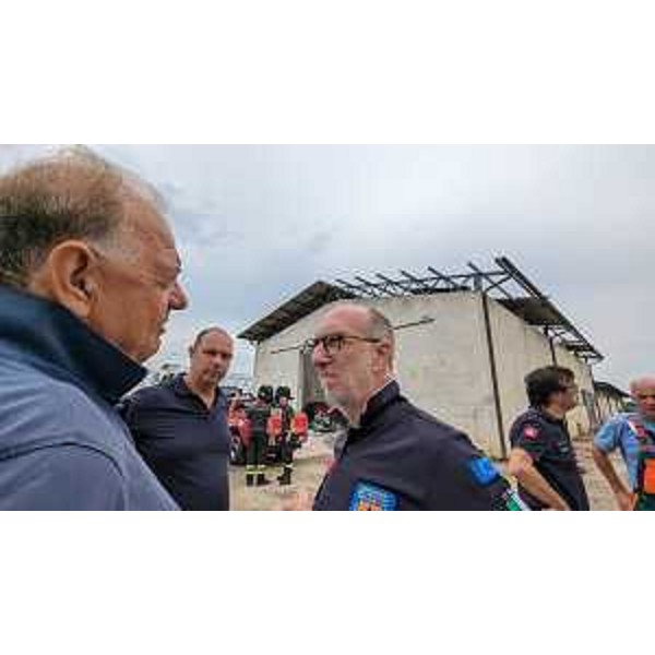 L'assessore regionale Riccardo Riccardi nei sopralluoghi di oggi sulle conseguenze del maltempo - L'assessore regionale Riccardo Riccardi nei sopralluoghi di oggi sulle conseguenze del maltempo