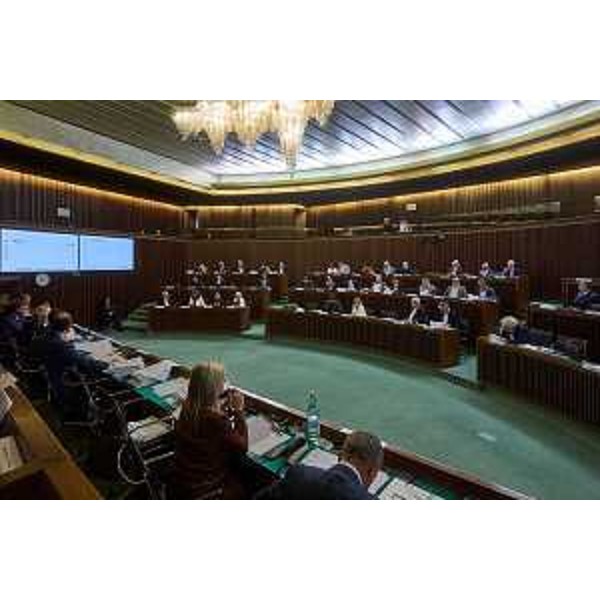 L'Aula durante i lavori - L'Aula durante i lavori