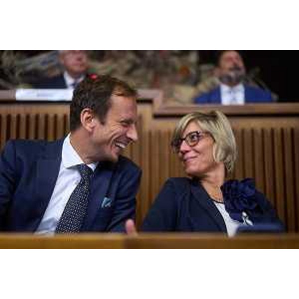 Il governatore Fvg, Massimiliano Fedriga, e l'assessore regionale alle Finanze, Barbara Zilli - Consiglio Regionale FVG