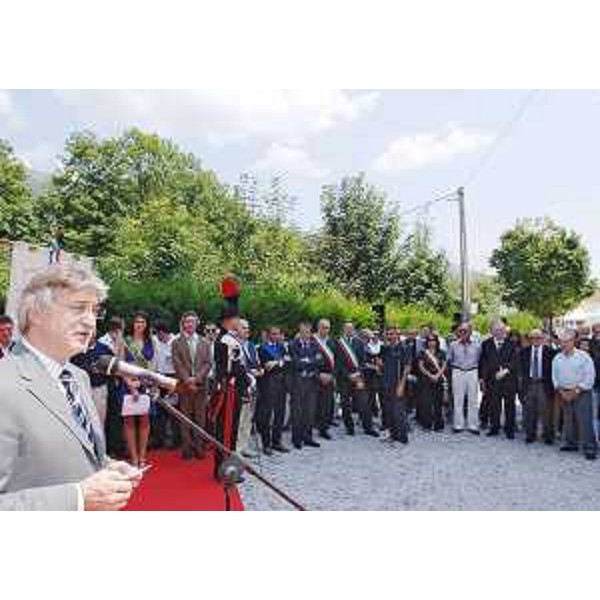 Renzo Tondo (Presidente Friuli Venezia Giulia) nel corso della Convention annuale di Friuli nel mondo a Meduno. (Meduno 03/08/08)