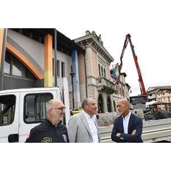 L'assessore Riccardo Riccardi a Mortegliano - L'assessore Riccardo Riccardi a Mortegliano