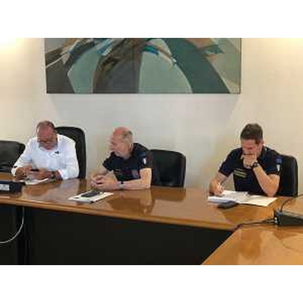 Il vertice nel municipio di Mortegliano con l'assessore Riccardi. - Il vertice nel municipio di Mortegliano con l'assessore Riccardi.