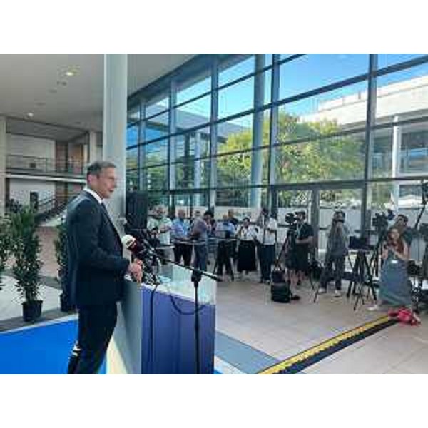 Il governatore del Friuli Venezia Giulia Massimiliano Fedriga al Meeting di Rimini - Il governatore del Friuli Venezia Giulia Massimiliano Fedriga al Meeting di Rimini
