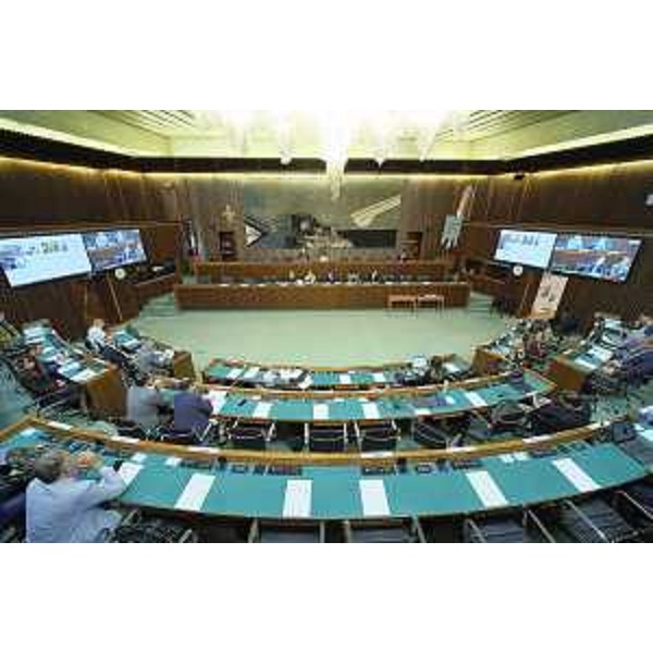 La II Commissione consiliare durante le audizioni - Seconda Commissione Permanente